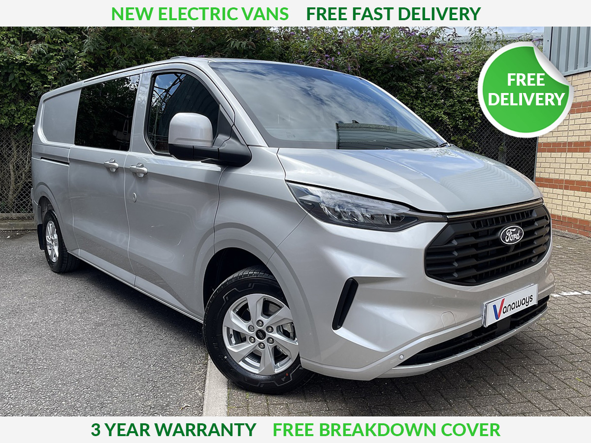 Ford Transit Custom 100kW 65kWh H1 Double Cab Van Limited Auto